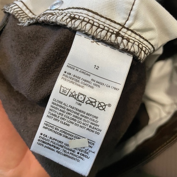 Old Navy | High-Waisted OG Straight Faux-Leather Ankle Pants | Chocolate Brown - Picture 9 of 10